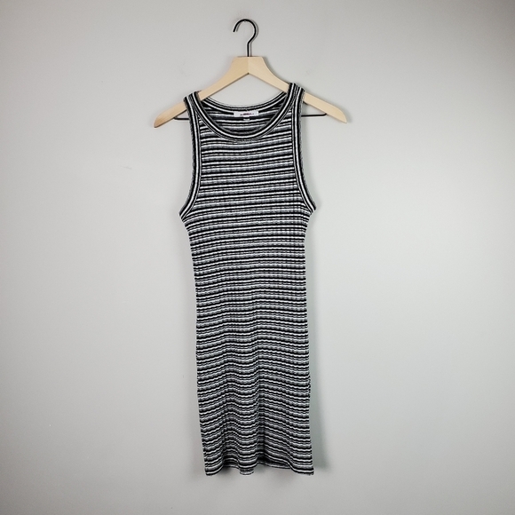 Vans Black White Striped High Neck Sleeveless Dress XS - Picture 1 of 7